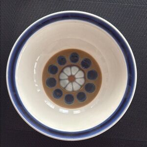 Electra Polaris casual Ceram MCM Ceramic 7”soup/cereal Bowl set of 4 stoneware